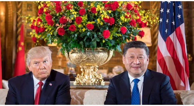 Tổng thống Trump và Chủ tịch Tập Cận Bình tại Mar-a-Lago (Ảnh: Jim Watson—AFP)