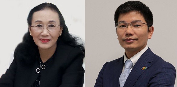 Bà Nguyễn Thị Luận - Phó Viện trưởng thường trực Viện Công nghệ & Nhân lực Quốc tế và ông Đỗ Văn Khắc - Phó Tổng Giám đốc FPT Software
