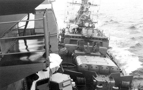 Tàu khu trục Mỹ xâm phạm hải phận của Liên Xô (Ảnh tư liệu)