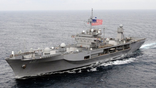 Soái hạm USS Blue Ridge. Ảnh:Hải quân Mỹ