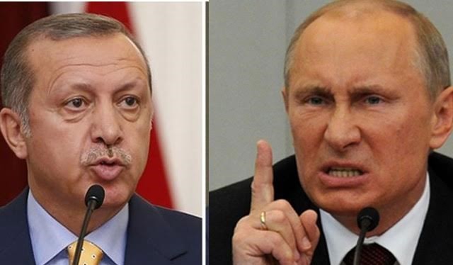 Tổng thống Nga Putin và Tổng thống Thổ Nhĩ Kỳ Edorgan (trái)