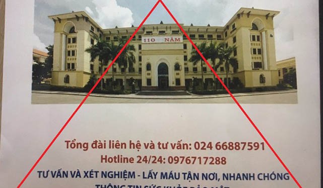 Một số tổ chức, cá nhân sử dụng hình ảnh, thương hiệu của Bệnh viện Đại học Y Hà Nội để lừa người bệnh