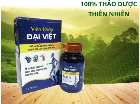 Quảng cáo thực phẩm bảo vệ sức khỏe Viên khớp Đại Việt. Ảnh: website http://dangian3.demopage.me/daiviet3 