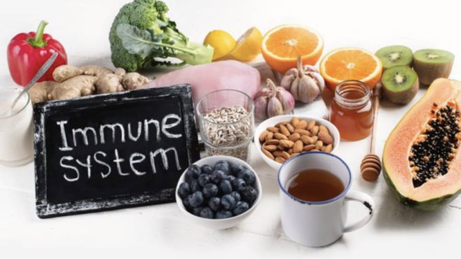 Nhiều loại thực phẩm giúp bạn tăng cường hệ miễn dịch (Ảnh: Healthifyme)