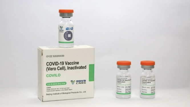 Vaccine phòng COVID-19 Vero-Cell của Sinopharm của Trung Quốc (Ảnh - BYT) 