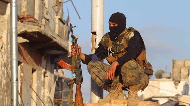 Thành viên trong nhóm khủng bố HTS tại tỉnh Idlib, Syria.