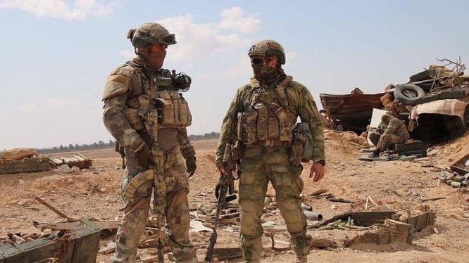 Lính Mỹ trên chiến trường Syria.