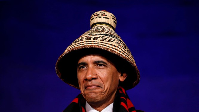 Tổng thống Mỹ Barack Obama tại Hội nghị các bộ lạc dân tộc trong Nhà Trắng.
