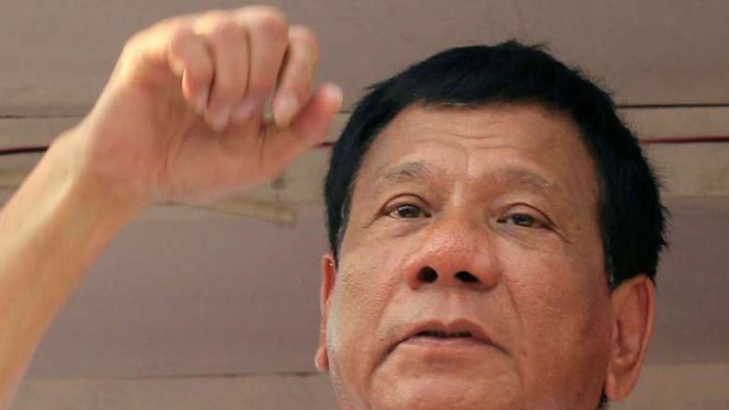 Tổng thống tân cử Philippines, ông Rodrigo Duterte.