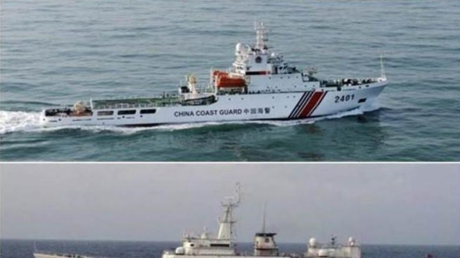Tàu cảnh sát biển Trung Quốc. Nguồn ảnh: Chinatimes.