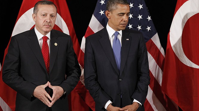 Tổng thống Thổ Nhĩ Kỳ Recep Tayyip Erdogan và Tổng thống Mỹ Obama (ảnh minh họa).