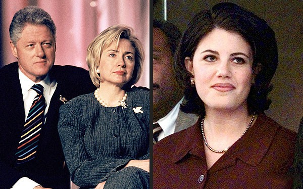 Vợ chồng cựu Tổng thống Bill Clinton và vụ scandal với cô Monica Lewinsky.