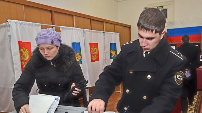 Hình hinh họa: Bầu cử ở Nga