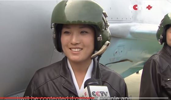 Một nữ phi công Bắc Triều Tiên.