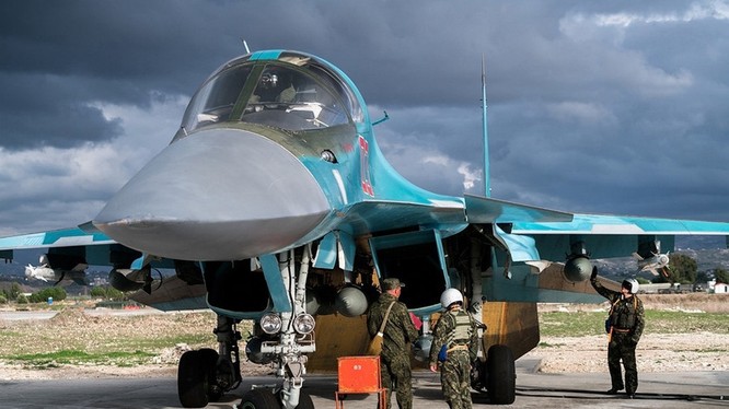 Máy bay ném bom Su-34 của Nga ở Syria (ảnh tư liệu)