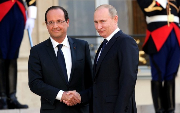 Tổng thống Nga - Pháp (ảnh tư liệu)