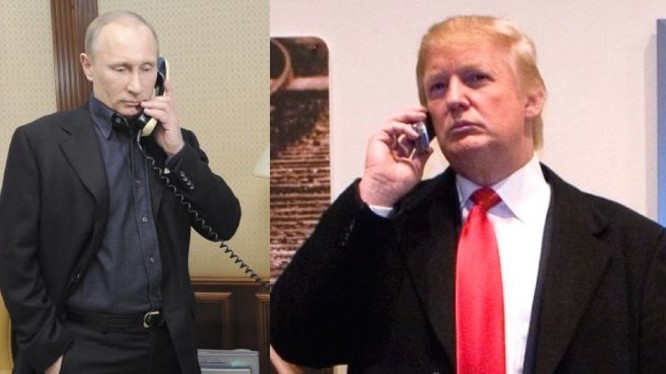 Tổng thống Nga Putin điện đàm với ông Donald Trump