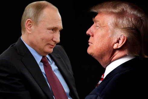 Tổng thống Nga Vladimir Putin (trái) và Tổng thống đắc cử Mỹ Donald Trump. (ảnh: New York Post).