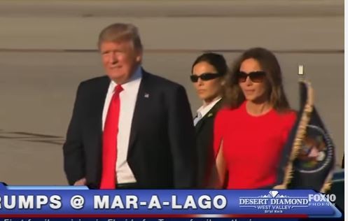 Ông Trump đoàn tụ với vợ Melania lần đầu tiên kể từ khi nhậm chức.