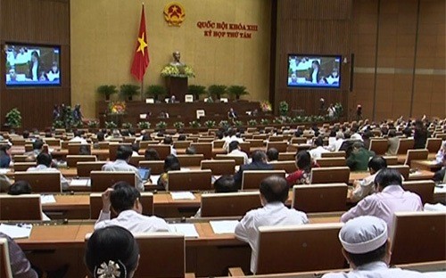 Một phiên thảo luận tại kỳ họp Quốc hội vừa qua về Luật Ngân sách Nhà nước.