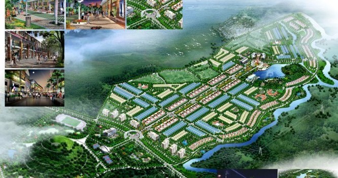 Phối cảnh dự án khu đô thị mới Phú Mỹ của HUD tại Quảng Ngãi.