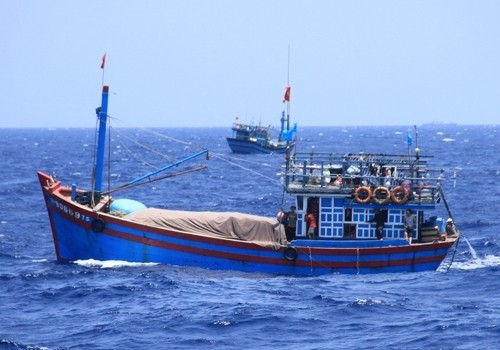 Tàu cá của ngư dân Việt Nam đánh bắt hải sản quanh khu vực biển thuộc chủ quyền Việt Nam trên Biển Đông. Ảnh: Nguyễn Đông