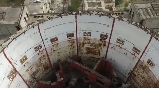 Hình ảnh lò phản ứng trung tâm của nhà máy điện hạt nhân Chernobyl. Nguồn: RT