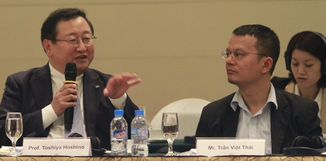 Các học giả Nhật Bản và Việt Nam trao đổi tại cuộc hội thảo - Ảnh: V.V.T.