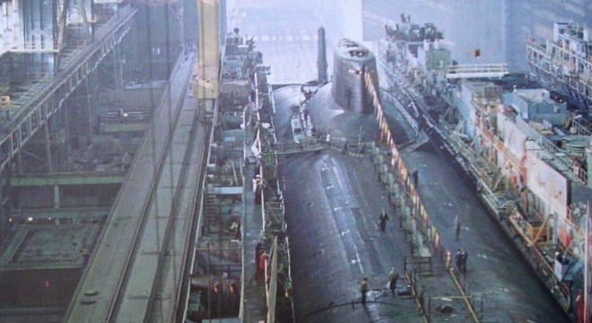 Quá trình đóng tàu ngầm lớn nhất thế giới