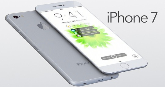 Một ý tưởng thiết kế cho iPhone 7 siêu mỏng với màn hình sát cạnh.