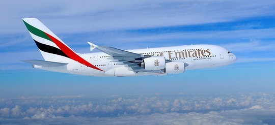 Một chiếc A380 của Emirates. Ảnh: emirates.com