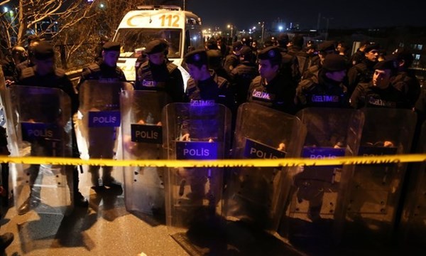 Cảnh sát Thổ Nhĩ Kỳ phong tỏa hiện trường vụ nổ bom