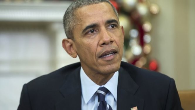 Tổng thống Obama đọc thông điệp chống khủng bố từ Nhà Trắng - Ảnh: USA Today