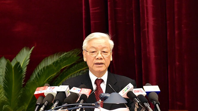 Tổng Bí thư Nguyễn Phú Trọng phát biểu khai mạc Hội nghị - Ảnh: Chinhphu.vn