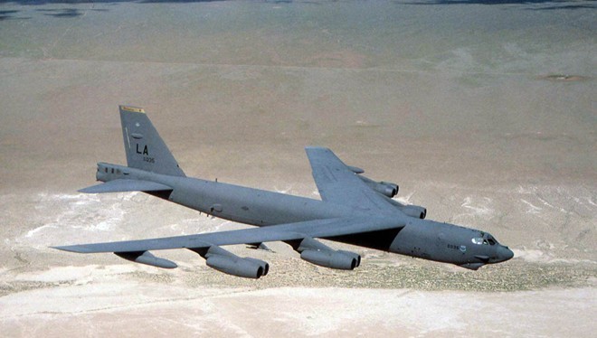 Một máy bay ném bom B-52H của Mỹ. Ảnh: US Air Force