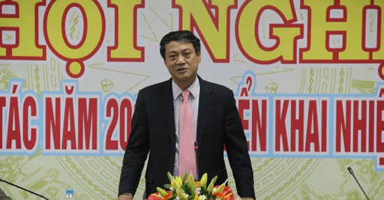 Thứ trưởng Bộ TT&TT Phạm Hồng Hải phát biểu chỉ đạo tại hội nghị triển khai nhiệm vụ năm 2016 của Cục Tần số vô tuyến điện. Ảnh: Vũ Nhung