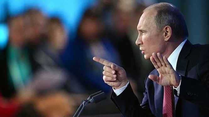 Tổng thống Nga Vladimir Putin đã ký sắc lệnh thông qua chiến lược an ninh quốc gia mới - Ảnh: AFP