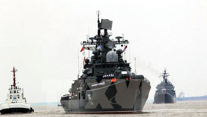 Tàu khu trục Bystry của Hải quân Nga. Ảnh: TTXVN