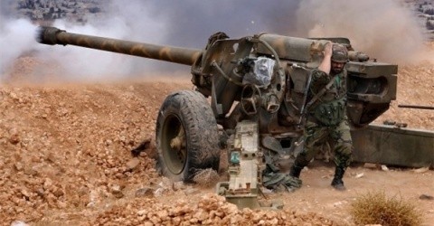 Video quân Syria nã pháo dữ dội vào sào huyệt Raqqa của IS
