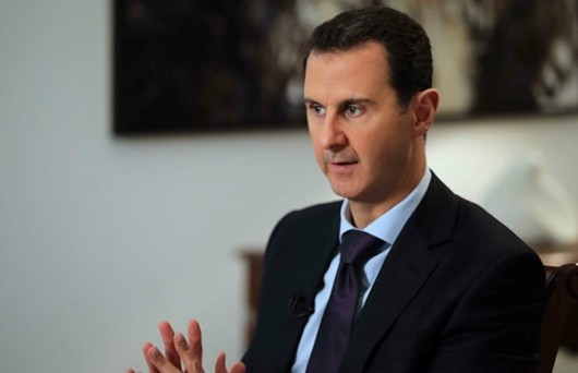 Tổng thống Bashar al-Assad trong buổi trả lời phỏng vấn độc quyền với hãng tin AFP hôm 11/2 vừ qua. Ảnh: AFP