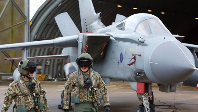 Máy bay Tornado của Anh tham gia chiến dịch không kích IS tại Syria. (Nguồn: Getty Images)