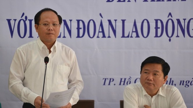 Bí thư Đinh La Thăng và Phó bí thư thường trực Thành ủy TP.HCM Tất Thành Cang