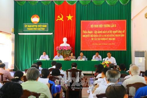 Ủy ban Mặt trận Tổ Quốc Việt Nam thành phố Cần Thơ tổ chức hội nghị hiệp thương lần 2. Ảnh: Ngọc Thiện - TTXVN