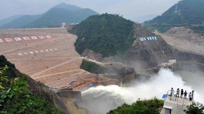 Đập thủy điện Nuozhadu Trung Quốc xây dựng trên sông Mekong. Ảnh: Corbis