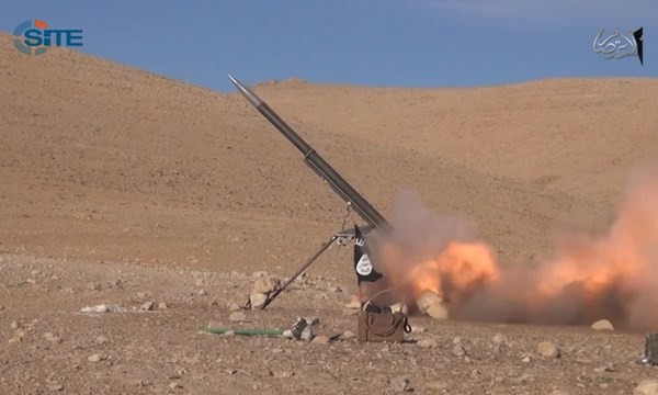 Một loại rocket tự chế của IS