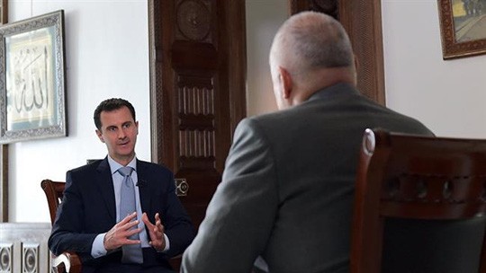 Ông Assad trả lời phỏng vấn RIA Novosti hôm 30-3. Ảnh: RIA Novosti