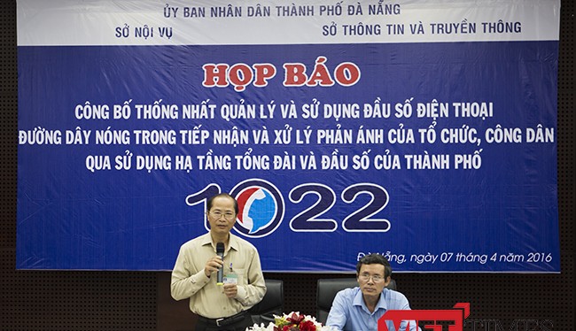 Sở Thông tin truyền thông Đà Nẵng phối hợp cùng Sở Nội vụ thành phố tổ chức họp báo công bố Tổng đài dịch vụ công 1022