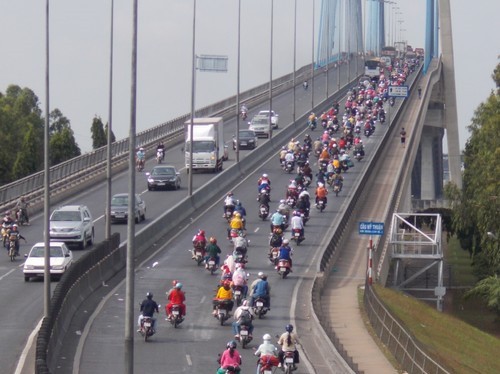 ầu Mỹ Thuận 2 sẽ giúp giảm ùn tắc cho cầu Mỹ Thuận hiện hữu trên Quốc lộ 1 - Ảnh: Thanh Đức