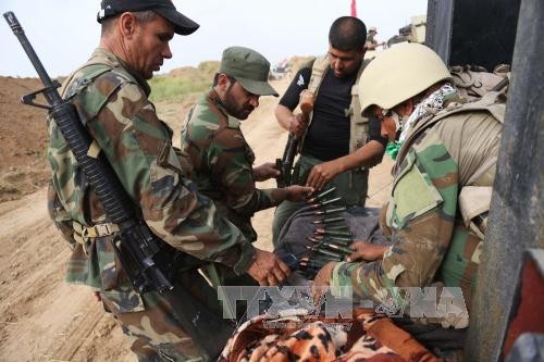 Các lực lượng Iraq ngày 10/4. Ảnh: AFP/TTXVN
