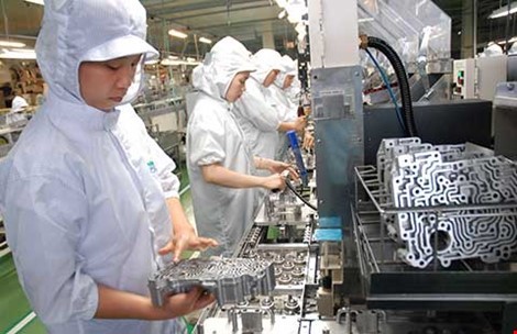 Dây chuyền sản xuất cơ khí chính xác của Công ty Nidec Tosok tại Khu Công nghệ cao TP HCM.